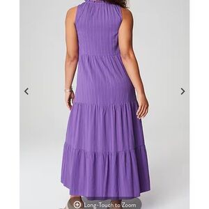 J Jill Sleeveless Tiered Maxi Dress